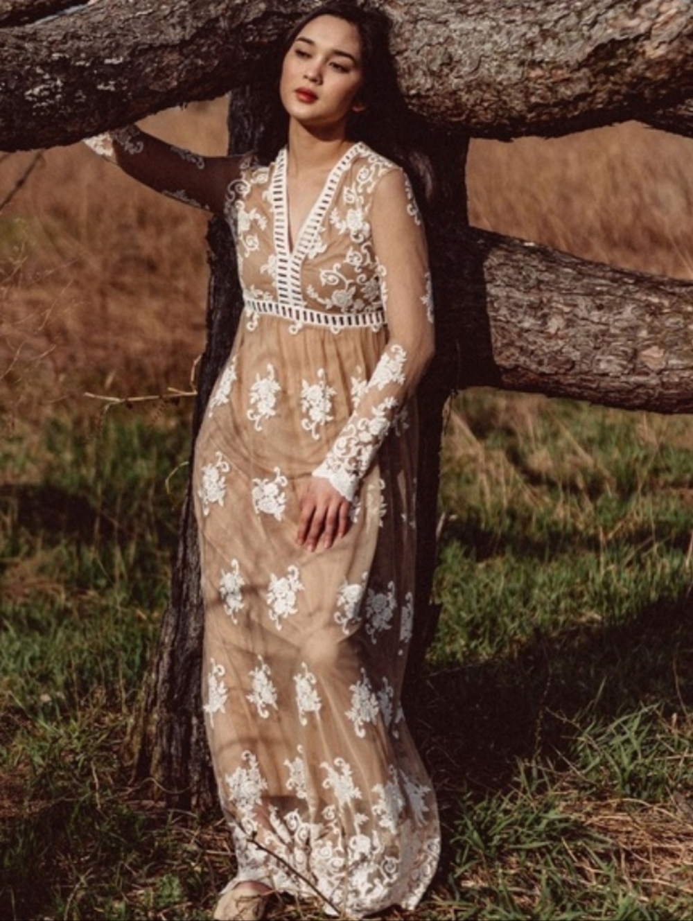 Forever 21 Crochet Lace Maxi Dress - Picture 2 of 14
